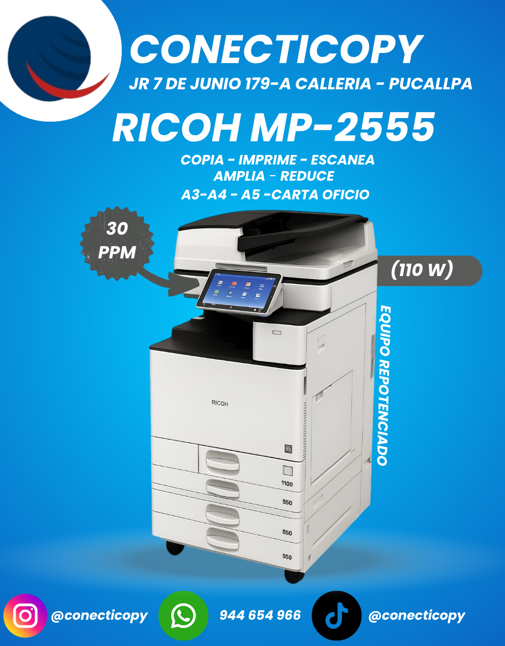 RICOH MP-2555 Fotocopiadora